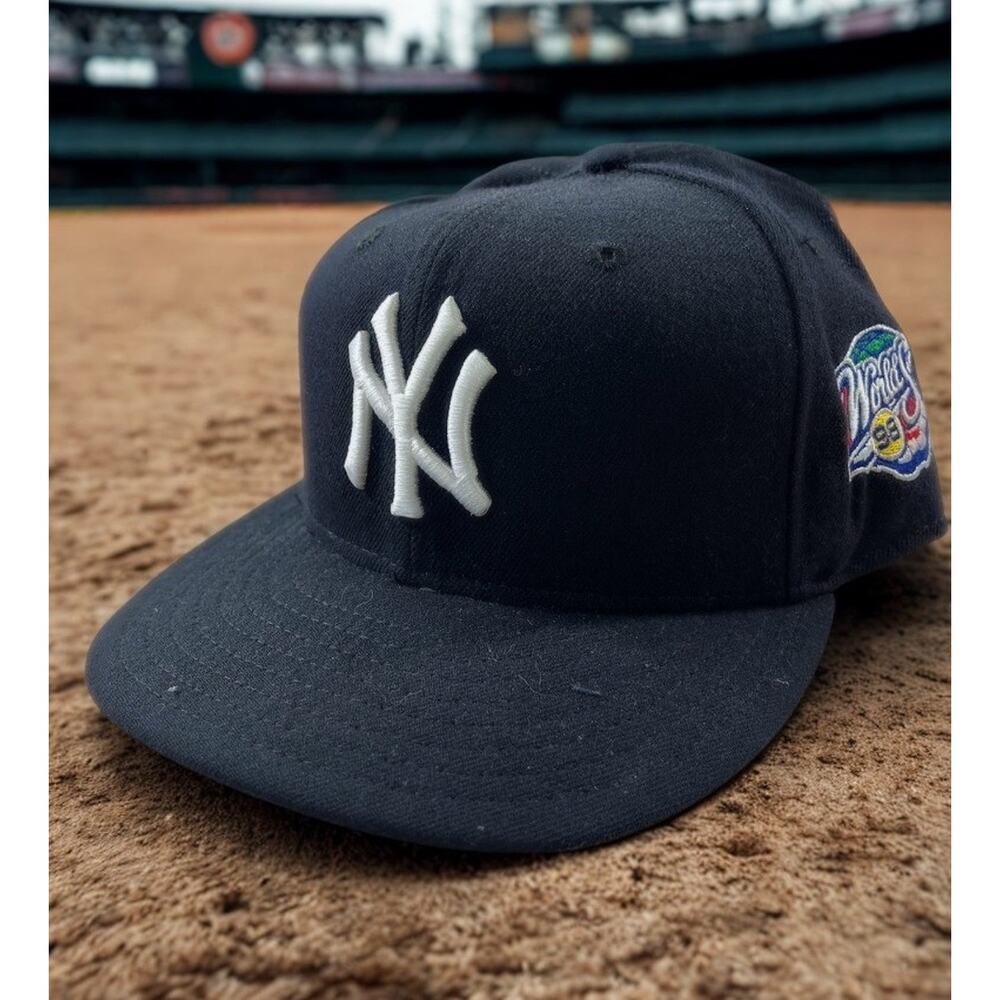 New York Yankees 1998 World Series New Era 59FIFTY Hat 7 1/4 USA Wool Vintage